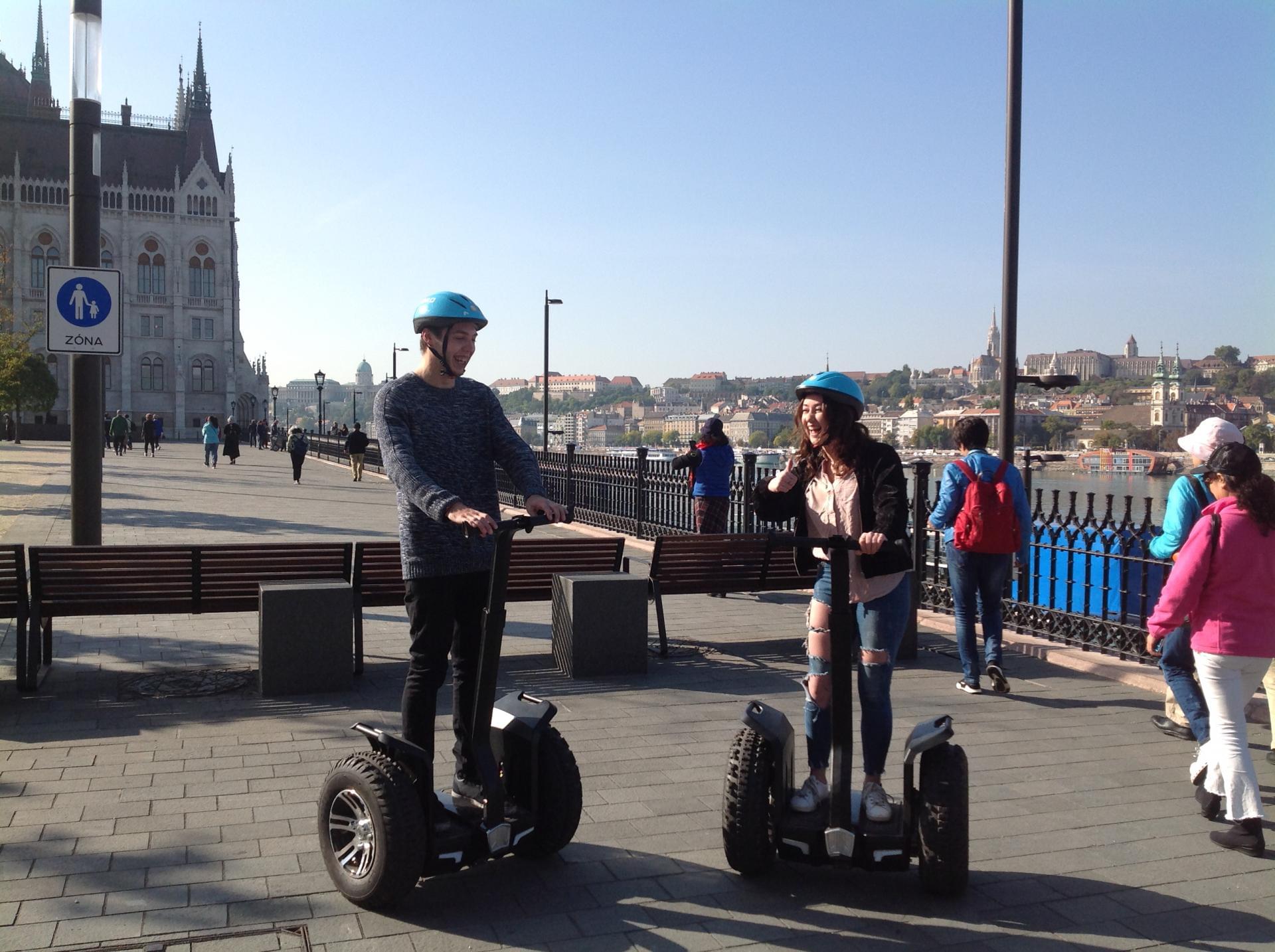 Budapest parliament tour in Segway
